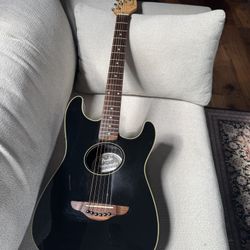 Used Black Fender Stratacoustic