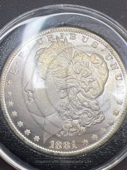 1881-CC MORGAN Silver Dollar 