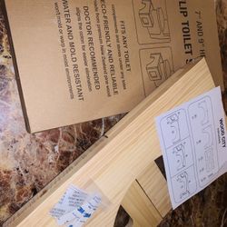 New Wooden Flip Toilet Stool  7” and 10”Height ( Unassembled)
