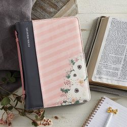 Creative Brands Joyful Expressions Vegan Leather Bible Cover, 6 x 9-Inch,