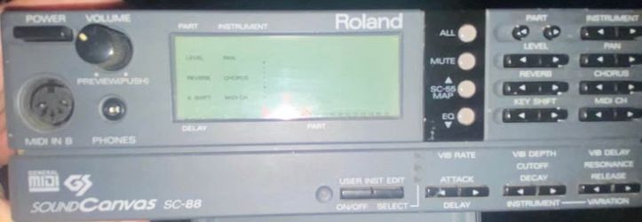 Roland Sound Canvas SC-88 MIDI Sound Module – Tested & Working
