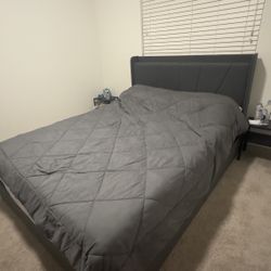 Zinus 12inch Queen Mattress And Bedframe For Sale 