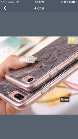 Luxury Candy Colors Glitter Sequin iPhone Case Gradient Color iPhone 6s Plus,7,7plus Silver,gray,pin