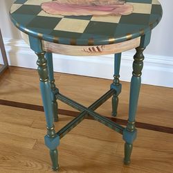 Hand Painted Side Table 
