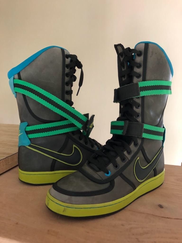 Vintage Nike Vandal Venti Hi High Top Army Green Spark Boots 316939-332 Size 8