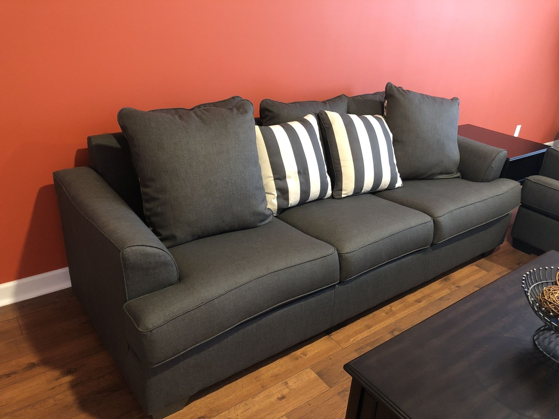 Grey Couch + Love Seat