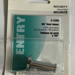 Defender Security S 4200 Door Viewer 160-Degree 1/2 inch Diameter Chrome Finish