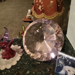 Crystals, paperweight diamond shaped.\nI have large sizes For2 hundred dollars