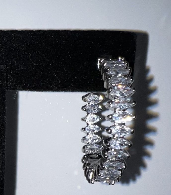 Crystal Hoop Earrings