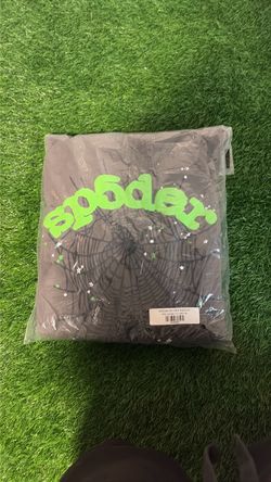 Sp5der OG Web Hoodie Grey Medium
