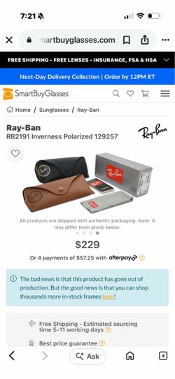 Rayban unisex sunglasses