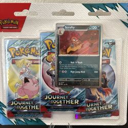 Pokemon Journey Together 3 Pack Boosters