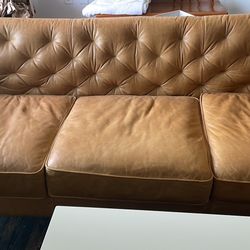 Large Leather Couch 