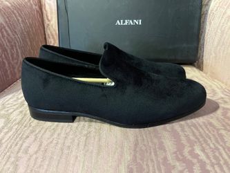 Alfani Zion Black Suede-Look Loafers Men’s Size 10 Dress Shoes
