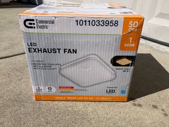 Brand new CE Commercial Electric LED Exhaust Fan 50 CFM