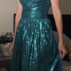 Dress Blue Dior M S Size New 