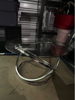 Glass center table