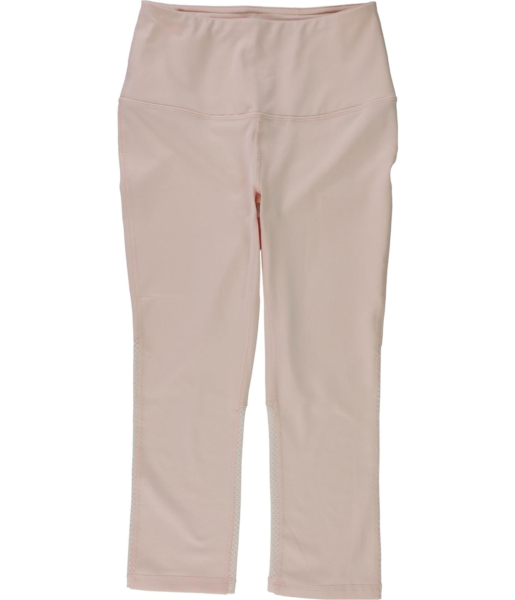 Reebok Womens Align High Rise Capri Compression Athletic Pants, Pink, X-Small