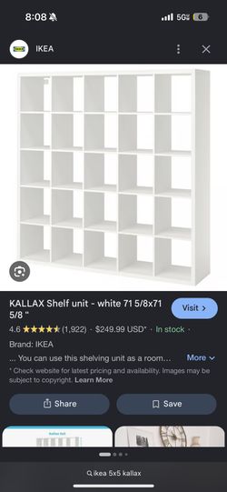IKEA Kallax 5x5