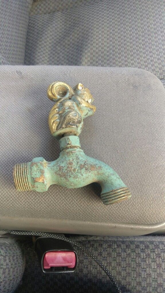 Cool antique squirrel faucet / outdoor water spicket