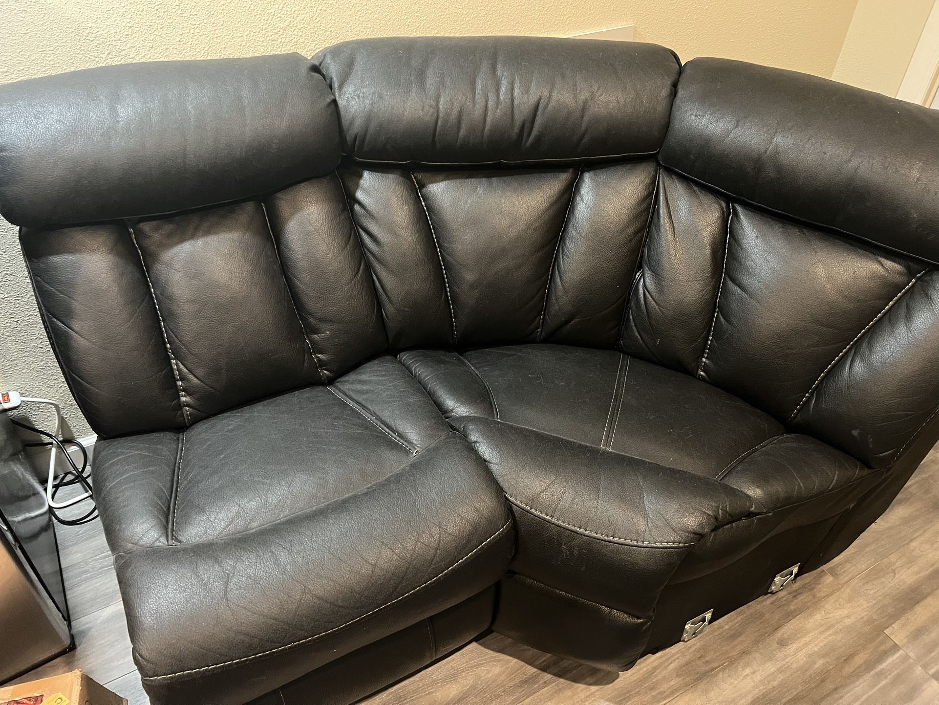 Black Leather Sofas Free!!