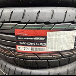 19” inch  NITTO NT555 G2 Tires Size 245/35ZR19 New in Stock. 