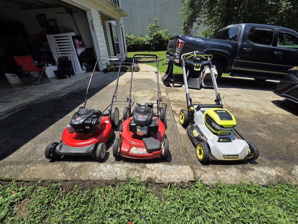 🏡 3 Lawn Mowers for Sale – Gas & Electric! (Bundle Deal or Individual)