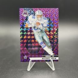 2025 Panini Mosaic Michael Irvin /49 Purple Prizm Dallas Cowboys