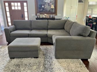Pottery Barn Pearce Power Reclining Sectional + Ottoman | $5K+ New