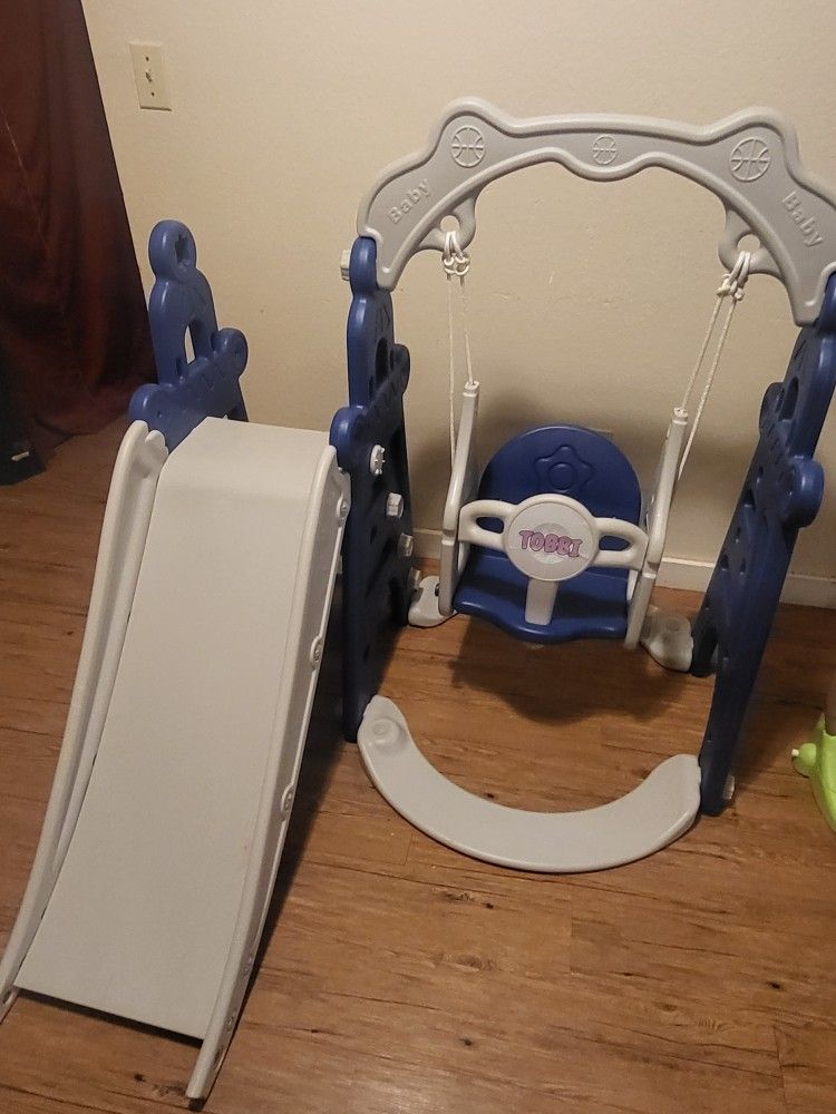 Indoor Toddler Slide And Swing 