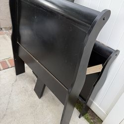 Free black twin bed.