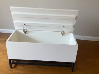 Crate & Barrel storage bench