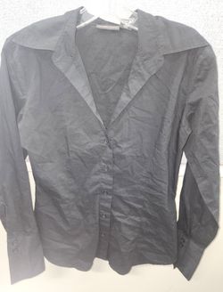 New York & Company Stretch Collar Shirt Size Small