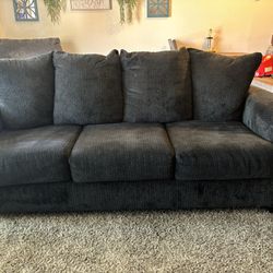 Charcoal Gray Couch 84” Long