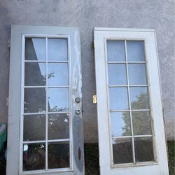 72x80 used French doors.