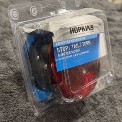 B55uw Red Round Stop/tail/turn Light With Universal Mounting Plate   Fe)