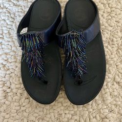 Fitflop Cha Cha Sandals Sapphire Womens Size 6