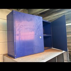 One shelf metal storage cabinet