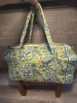 Floral Green/Teal Weekender Travel Duffle Bag