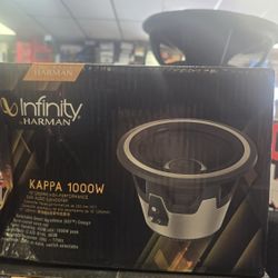 Infinity Kappa 1000W 10" car audio subwoofer. 