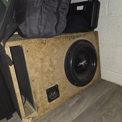 MDF Trunk Box & 12" Skar Subwoofer 