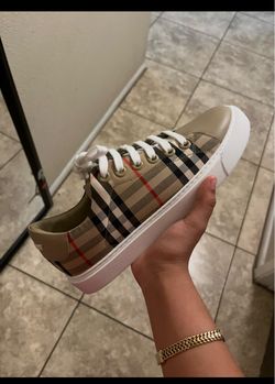 Burberry Check Low-Top Sneakers