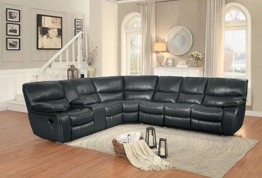 Pecos Reclining Sectional Gray
