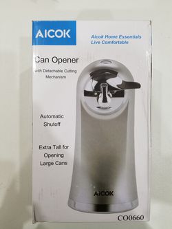 (1) Aicok Electric Can Opener, Smooth Touch Can, Stainless Steel, Knife  Sharpner, Bottle Opener 3 in 1 for Sale in Grand Prairie, TX - OfferUp