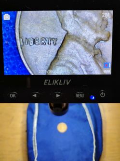 1959 D penny ... "L" is missing flat portion