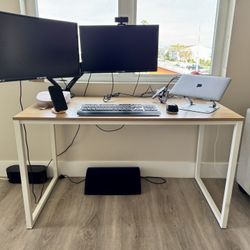Two computer monitors + Arm