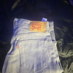 Levi 501 silver jeans