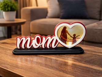Mother's day gift with heart picture frame
