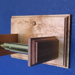 Toilet paper holder. Solid wood. Birch.