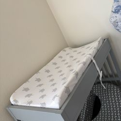 Light Grey Changing Table 